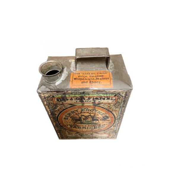 Vintage Berry Brothers Varnishes Celebrated Coach & Railway Tin Detroit Label - Picture 5 of 8